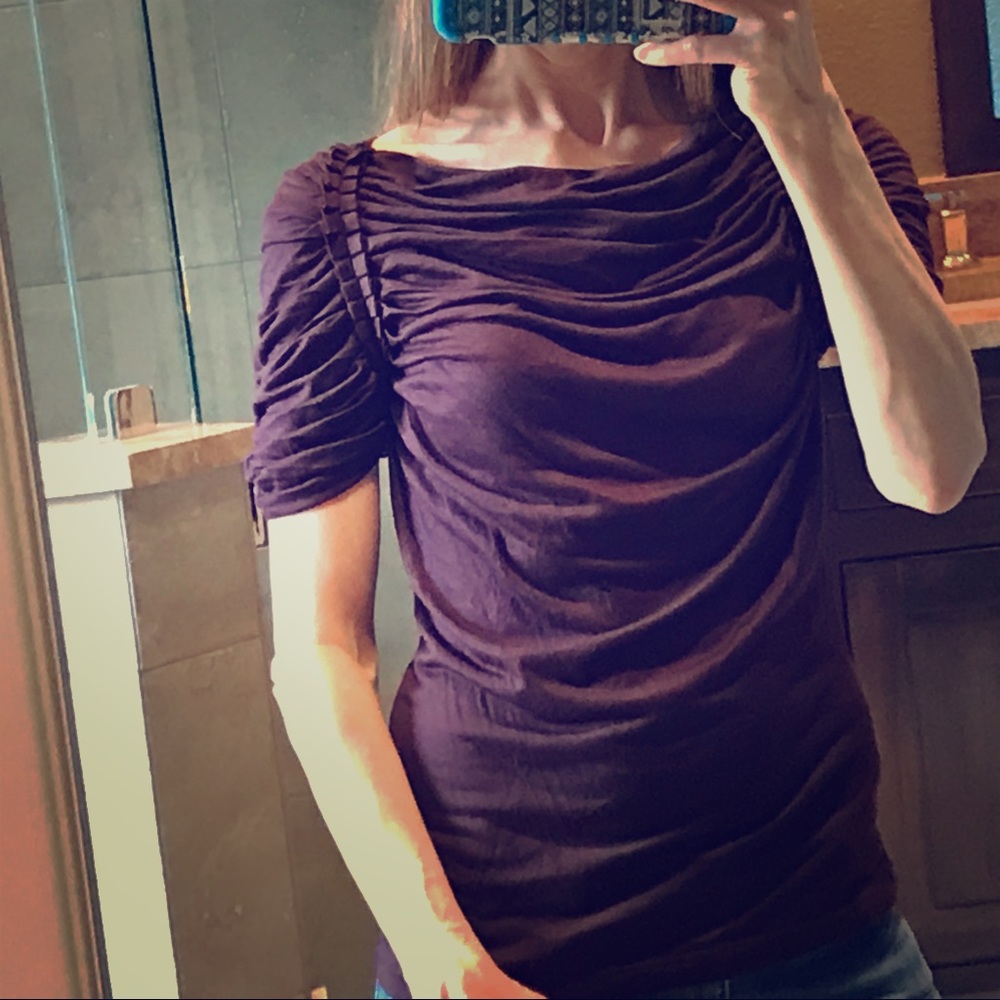 Banana Republic Dark Purple Top